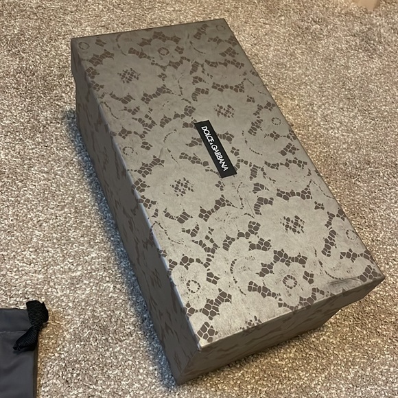 Dolce & Gabbana Vally lace crystals flats, grey, New with full packaging, 39 - Picture 12 of 15